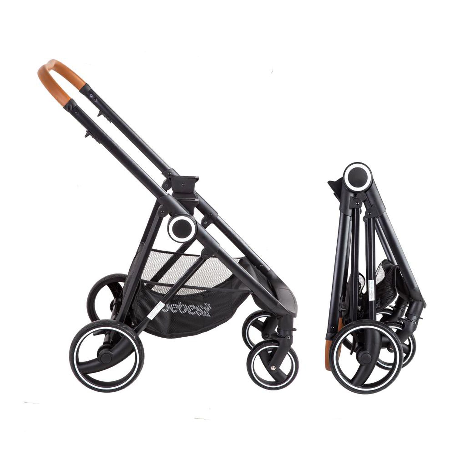 Coche Cuna Travel System Bebesit Cosmos Gris image number 6.0