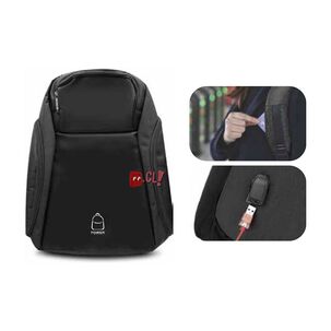 Mochila Antirrobo Impermeable Usb Negro - Ps