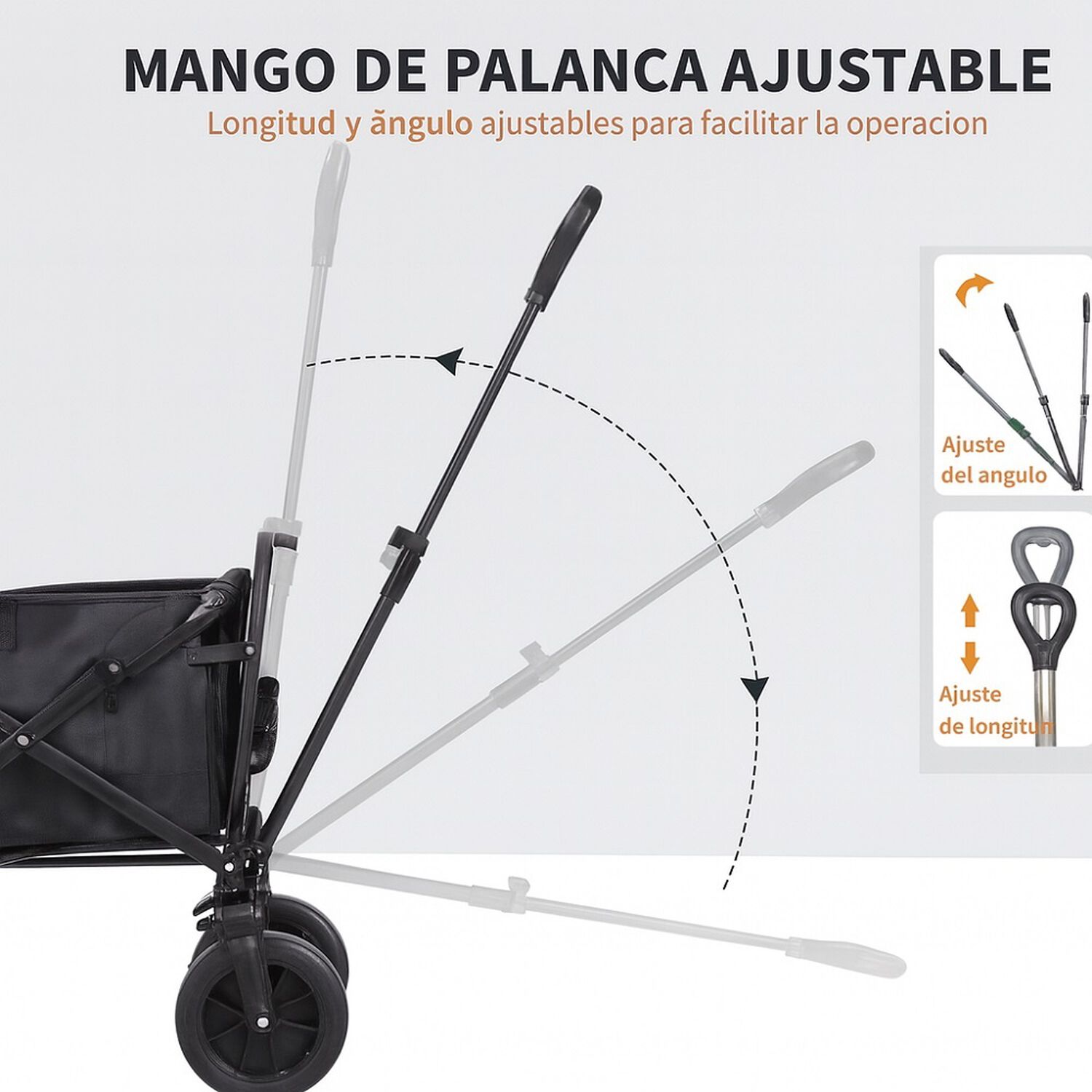 Carrito Arrastre Para Compras Plegable Para Camping Y Picnic image number 5.0