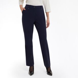 Pantal&oacute;n Cl&aacute;sico Con Bolsillos Tiro Medio Regular Mujer Lesage