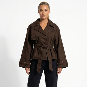 Chaqueta Blazer Denim Mujer Oversize Rashel