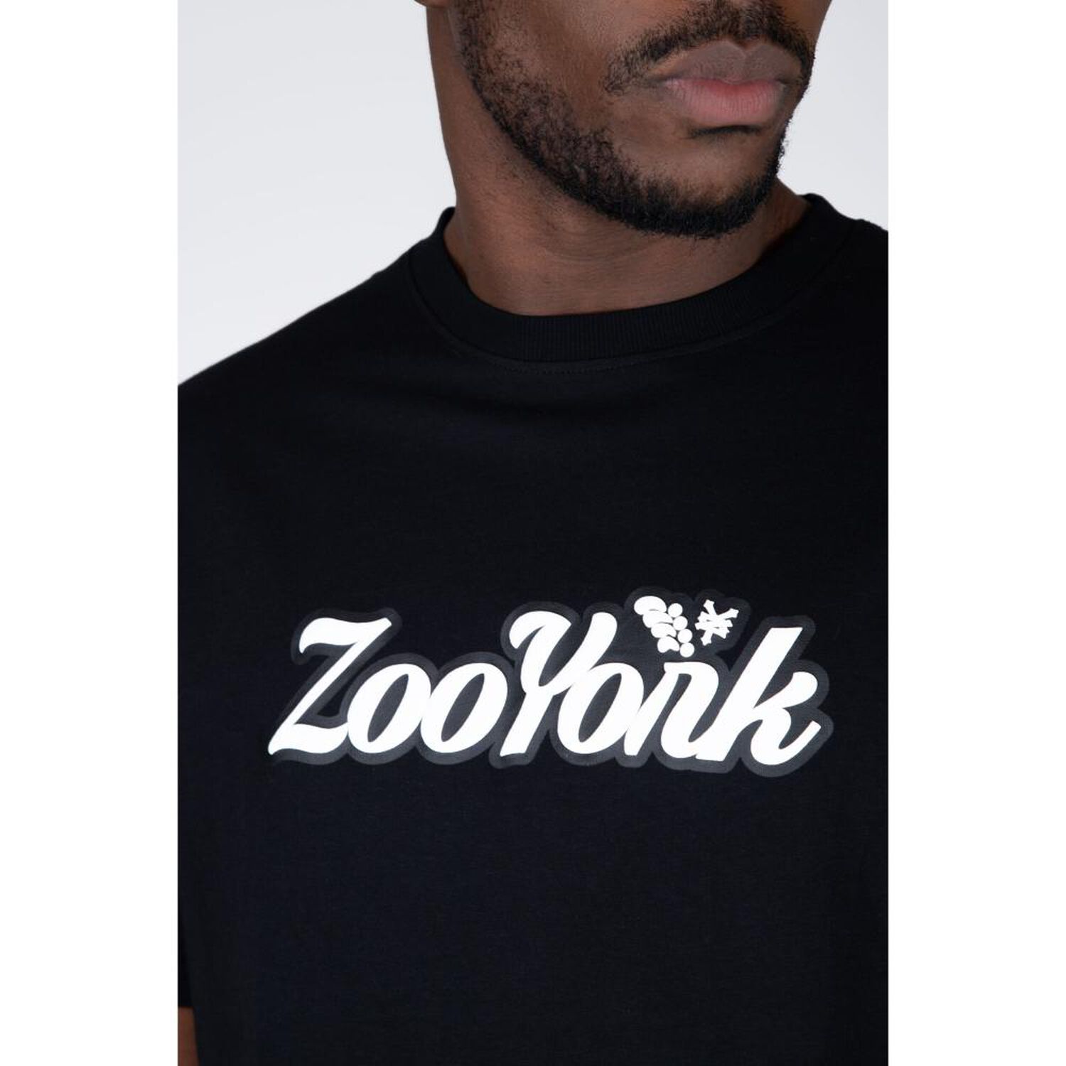 Polera Lisa Manga Corta Cuello Redondo Hombre Zoo York image number 4.0