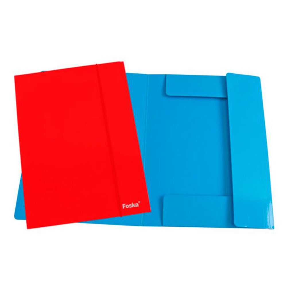 Carpeta Cart&oacute;n Pastificado 600grs. A4 Con El&aacute;stico Hf2902a Foska image number 1.0