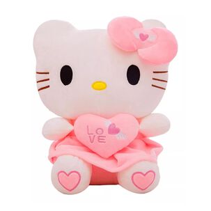 Juguete Peluche Hello Kitty Con Corazon 20cm Rosado Infantil