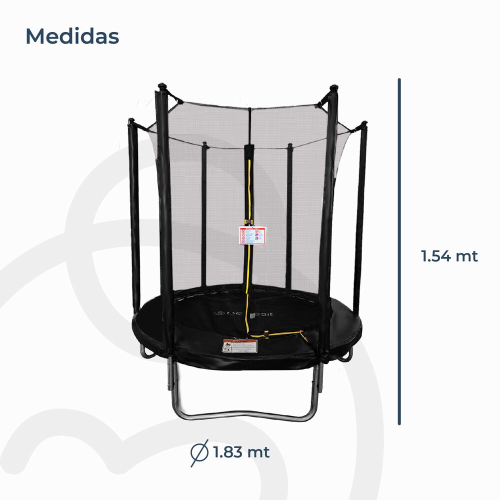 Cama Elástica Trampolín 1,8 Mt + Malla Seguridad image number 4.0