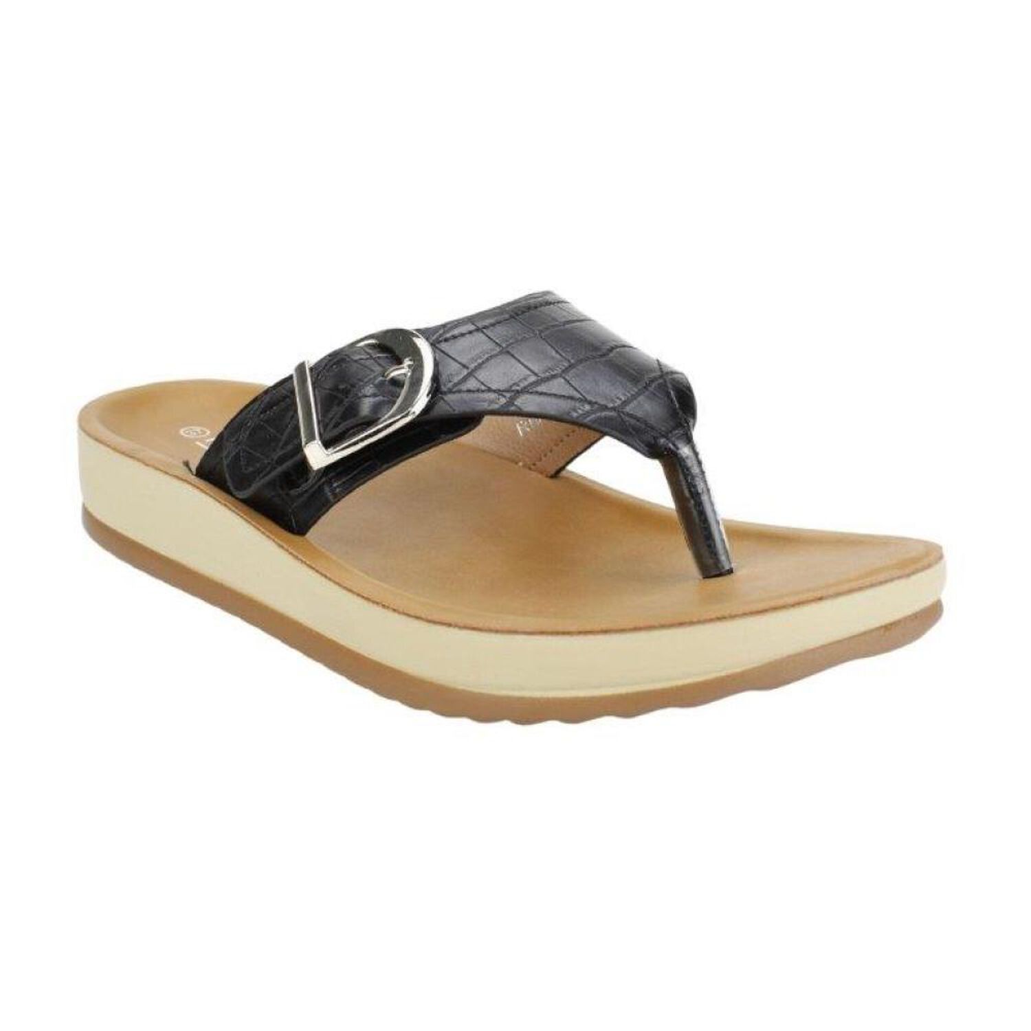 Sandalia Mujer New Walk Negro image number 0.0