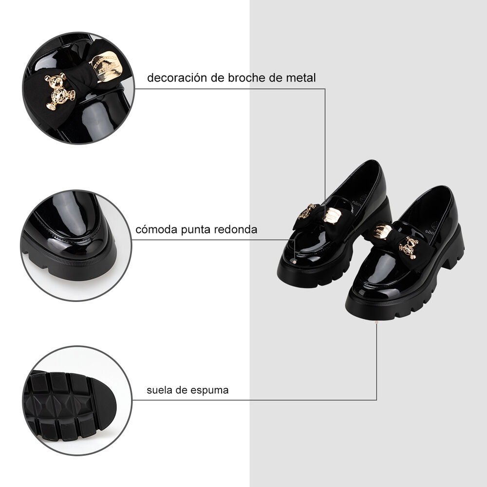 Mocasín Plataforma Negro Casual Qiu326 Weide image number 5.0