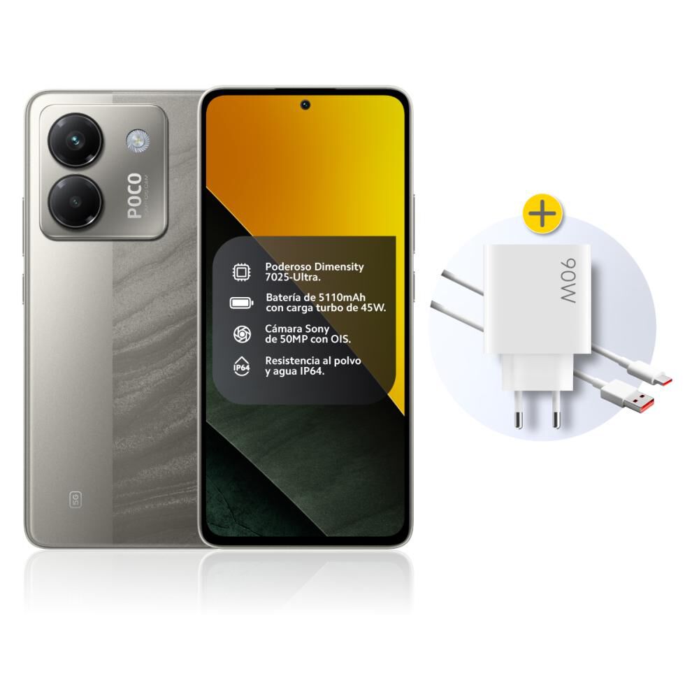 Smartphone Xiaomi Poco M7 Pro / 5G / 256 GB / Silver / Liberado image number 1.0