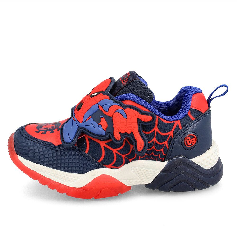 Zapatilla Ni&ntilde;o Bubblegummers Luces Spiderman Marvel Azul image number 1.0