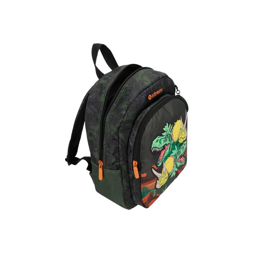 Mochila Xtrem Kinder 6xt Dino Verde Oliva image number 3.0