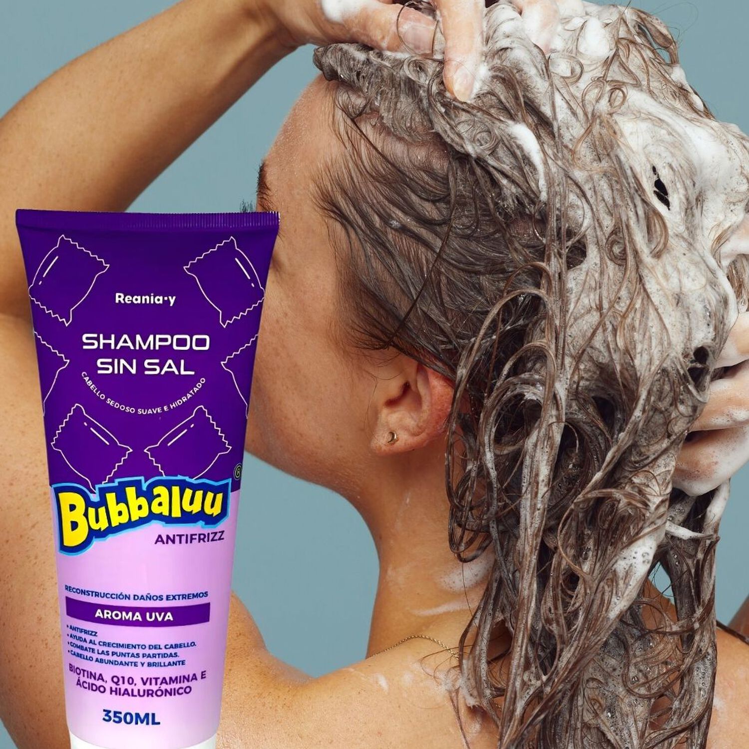 Shampoo Sin Sal Antifrizz Biotina Q10 Vitamina E image number 0.0
