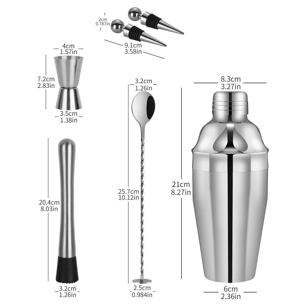 Coctelera 6 Piezas Azhome image number 4.0