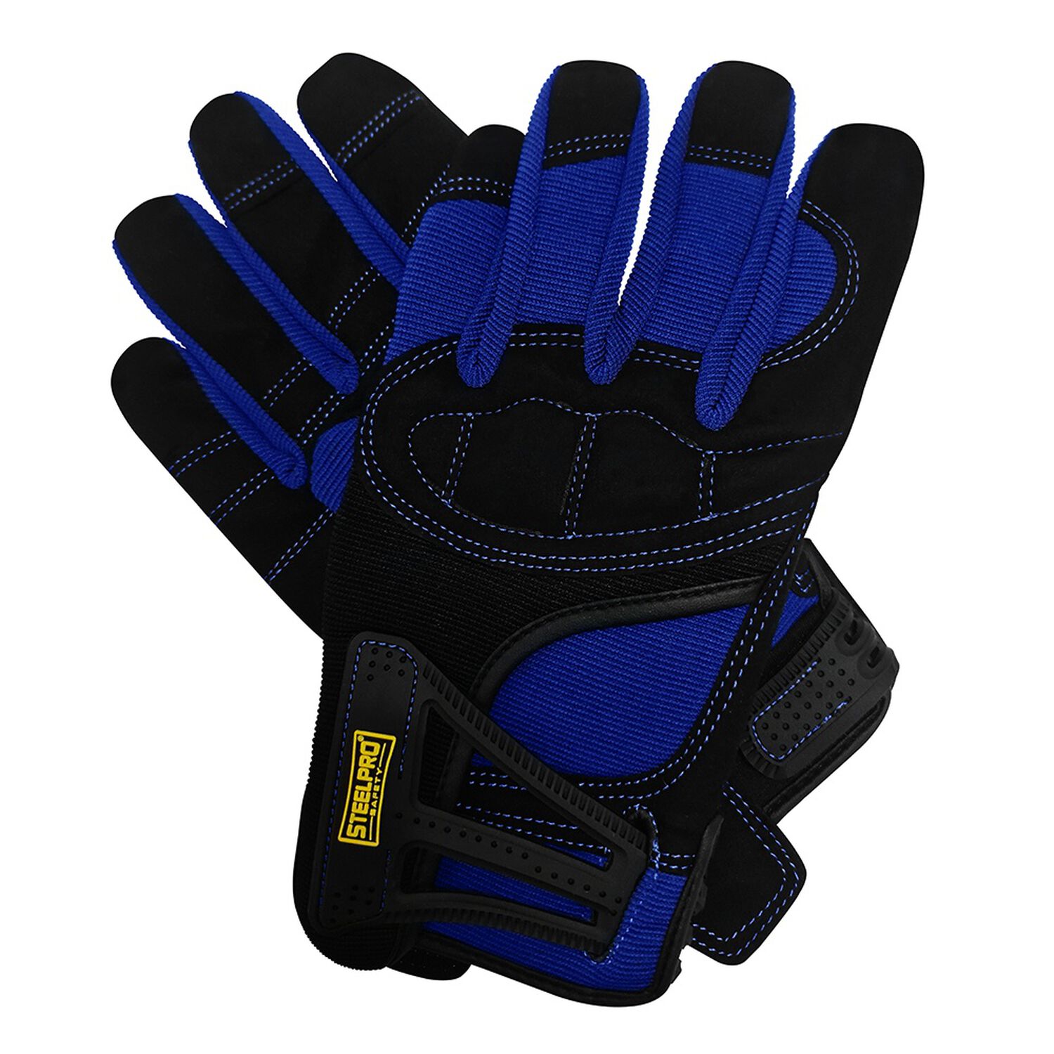 Guante Steelpro Antivibraci&oacute;n Azul image number 3.0