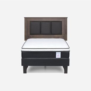 Cama Europea Rosen New Style 6 / 1 Plaza / Base Normal + Respaldo