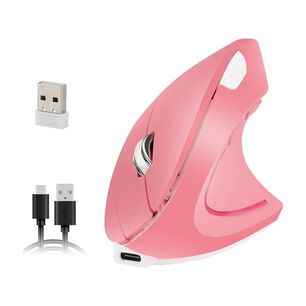 Mouse Vertical Inal&aacute;mbrico Ergon&oacute;mico Carga Usb