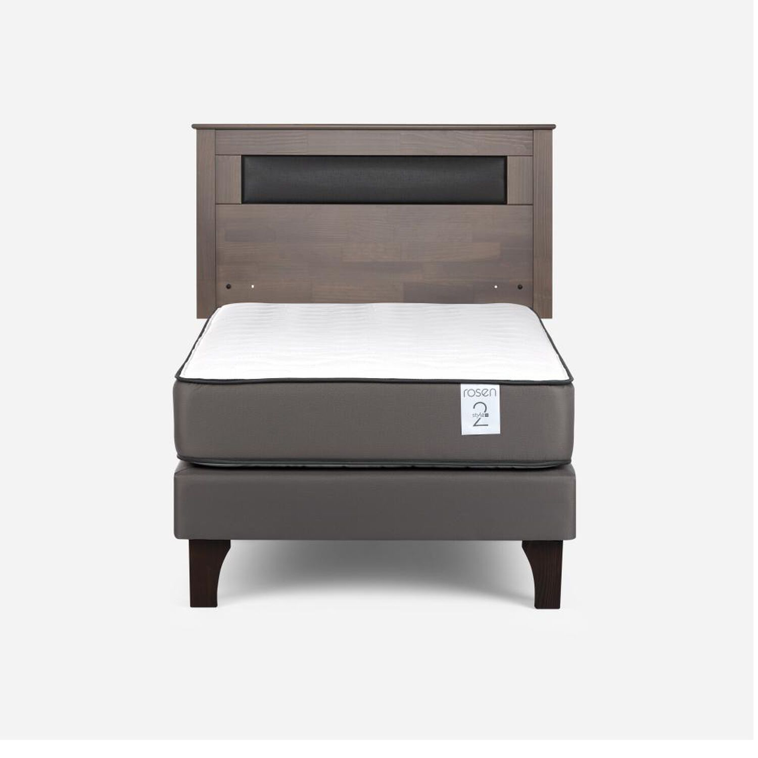Cama Europea Rosen New Style 2 Plus / 1.5 Plazas / Base Normal + Respaldo image number 0.0