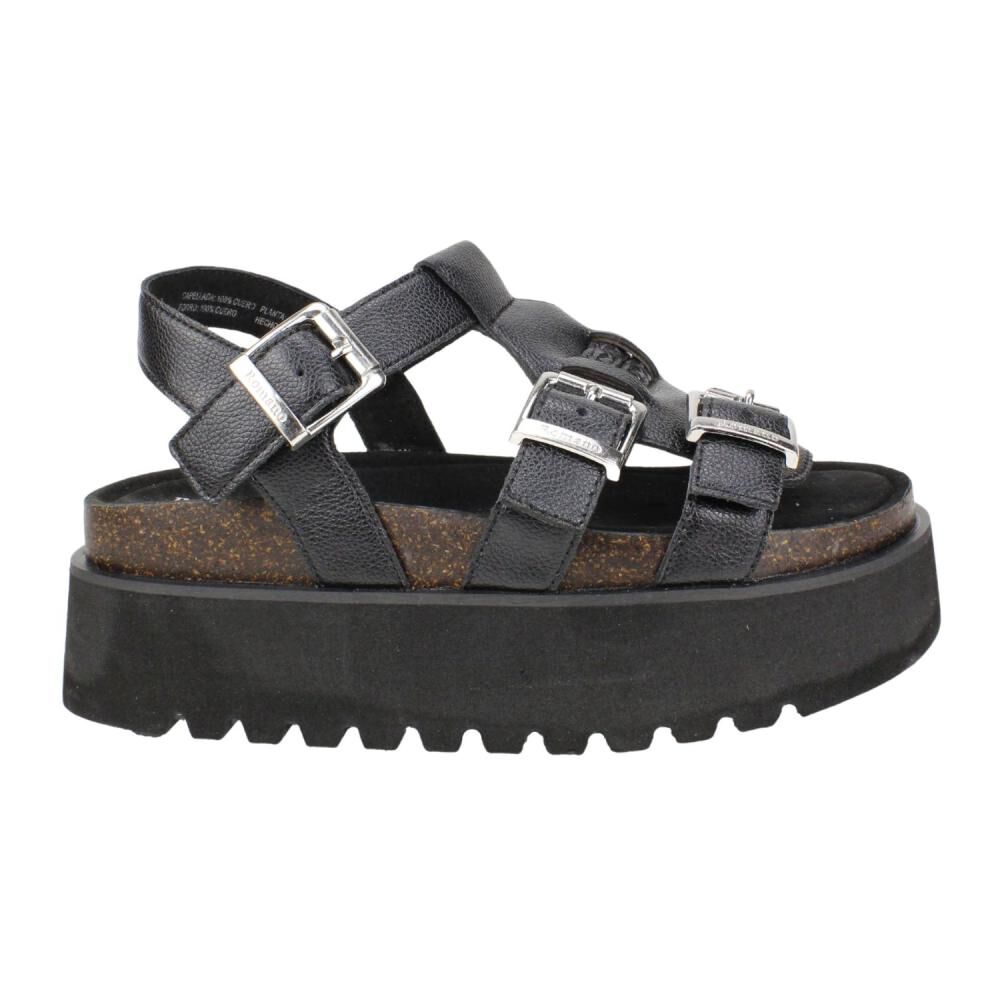 Sandalia Mujer Romano Negro image number 1.0