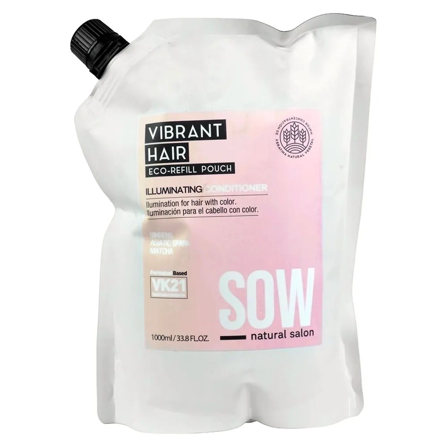 Acondicionador Sow Recargable Vibrant Hair Illuminating Vk21 1000ml image number 0.0