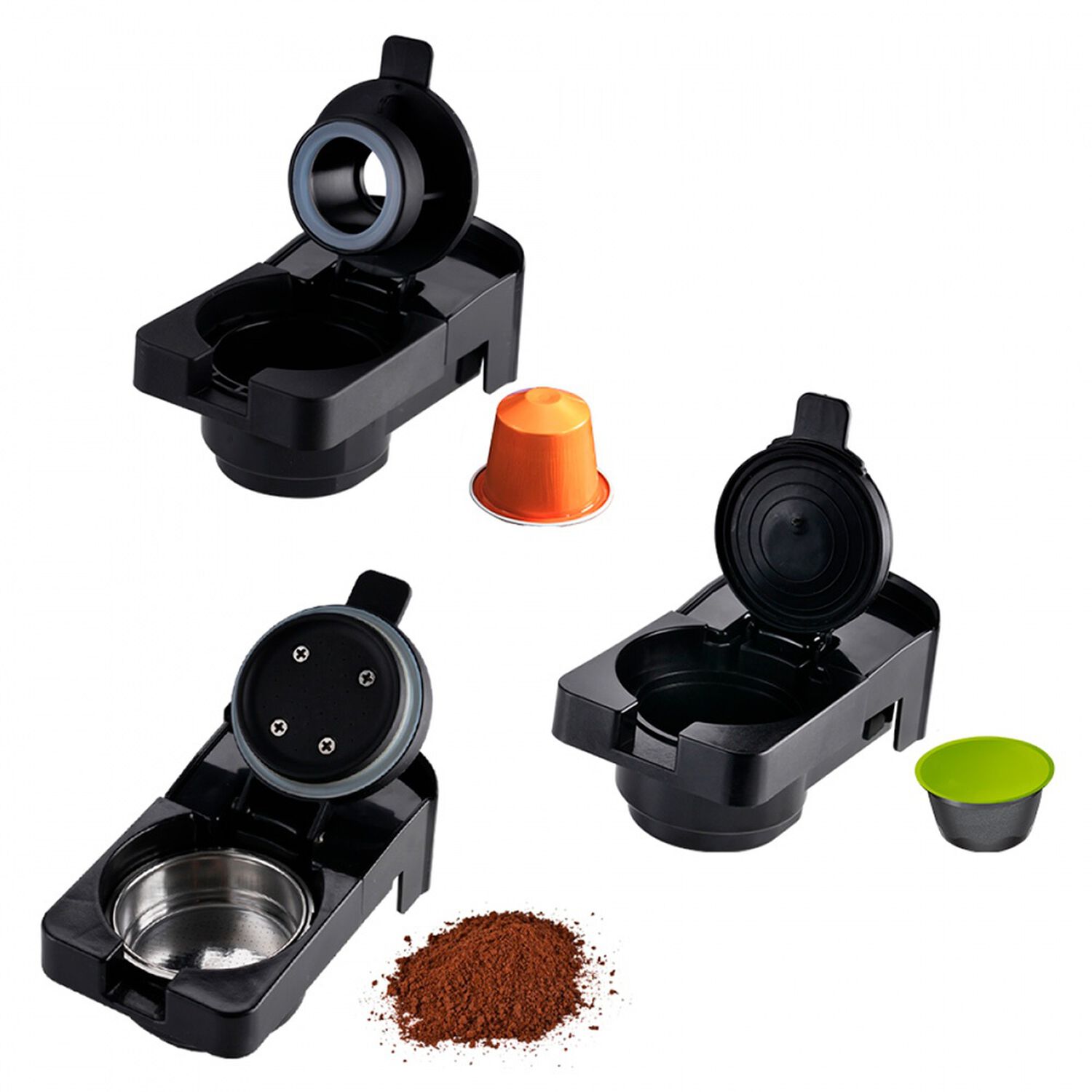 Cafetera 3 En 1 Nappo 1400w Compatible Dolce Gusto Nespresso image number 12.0