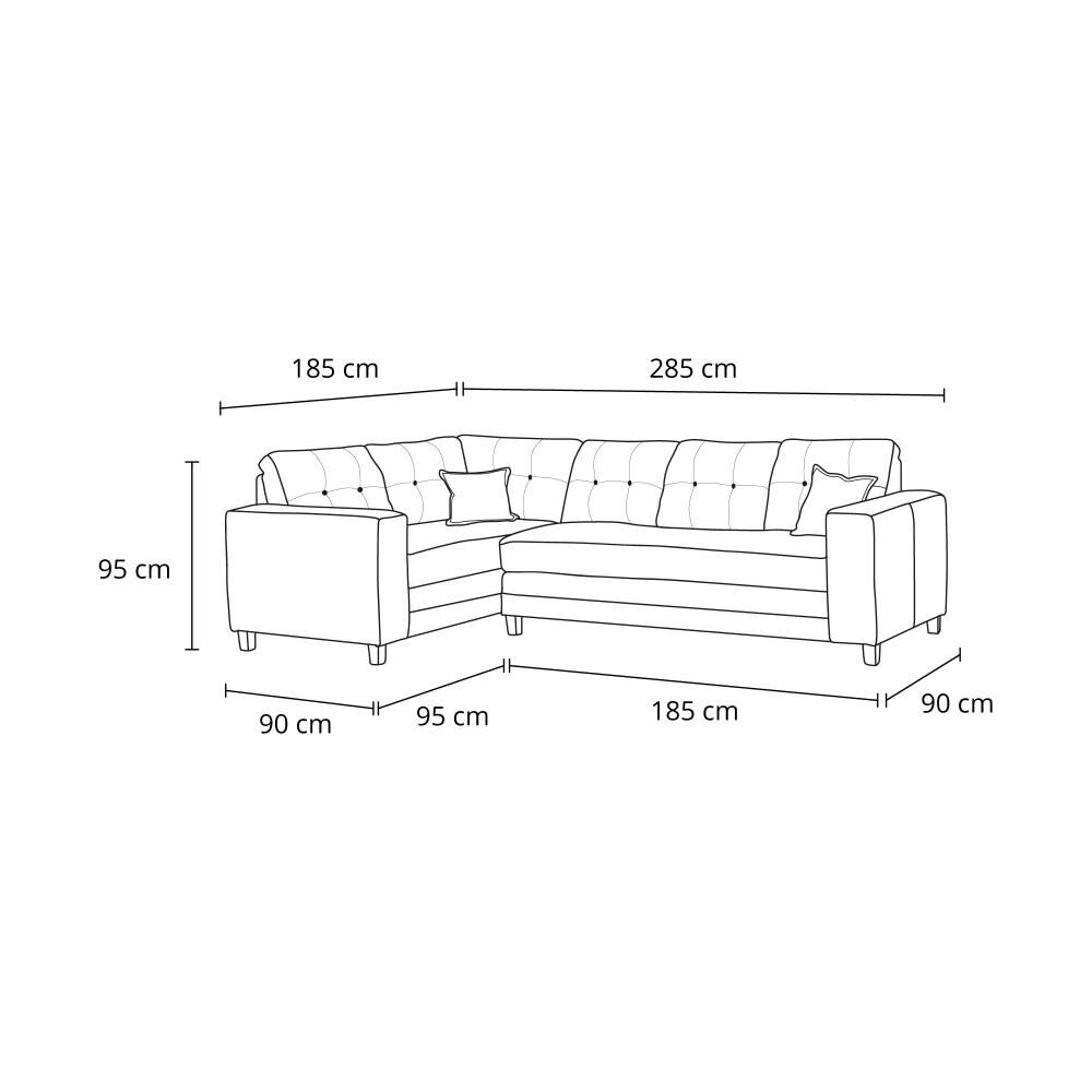 Sofá Seccional Living Factory New Dubai / 6 Cuerpos image number 1.0