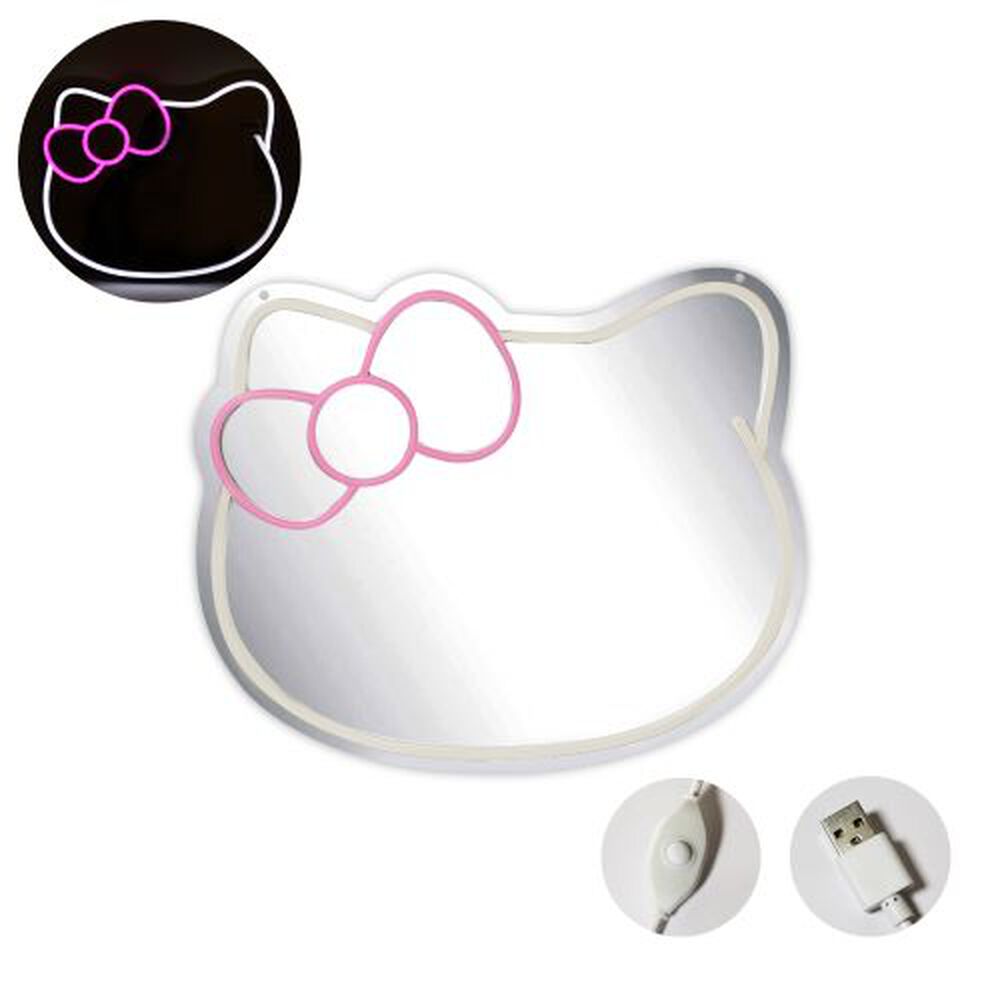 Espejo Led Neon Infantil Decorativo Hello Kitty image number 0.0