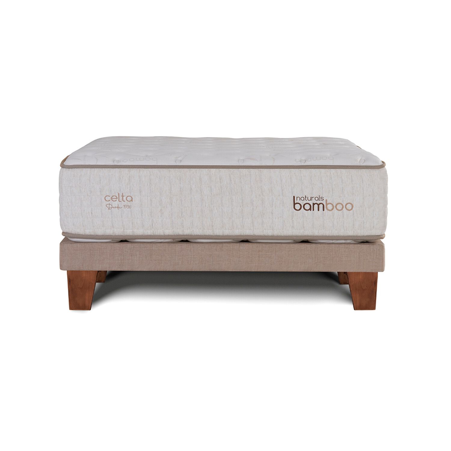 Cama Europea Celta Natural Bamboo / Super King / Base Dividida image number 1.0