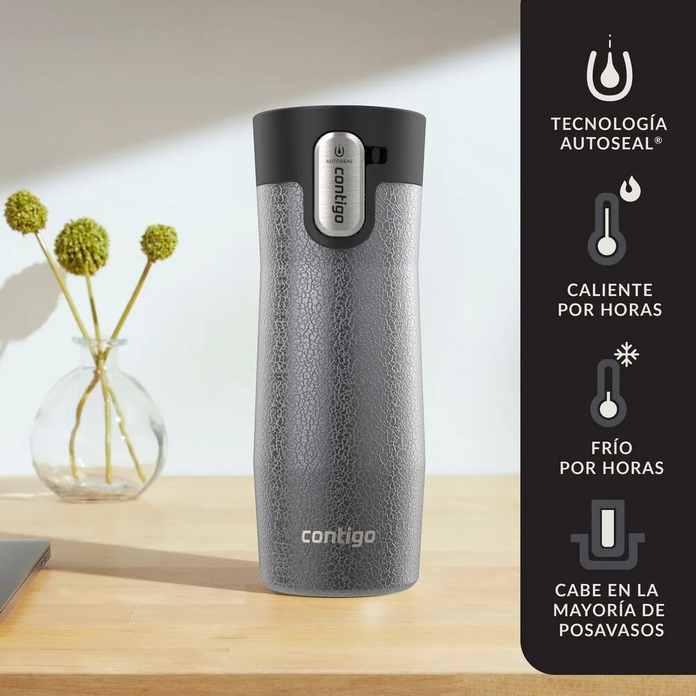 Contigo West Loop Autoseal Mug 473ml Con Aislamiento Al Vacío - Sake Gris Cristalino image number 6.0
