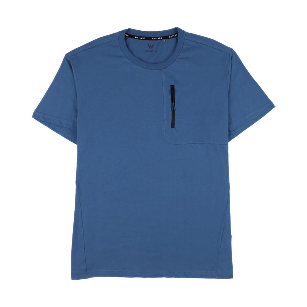 Polera Deportiva Manga Corta Cuello Redondo Hombre Wetland image number 0.0