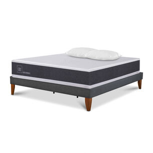Cama Europea Cic New Ortopedic / 2 Plazas / Base Normal + Almohadas