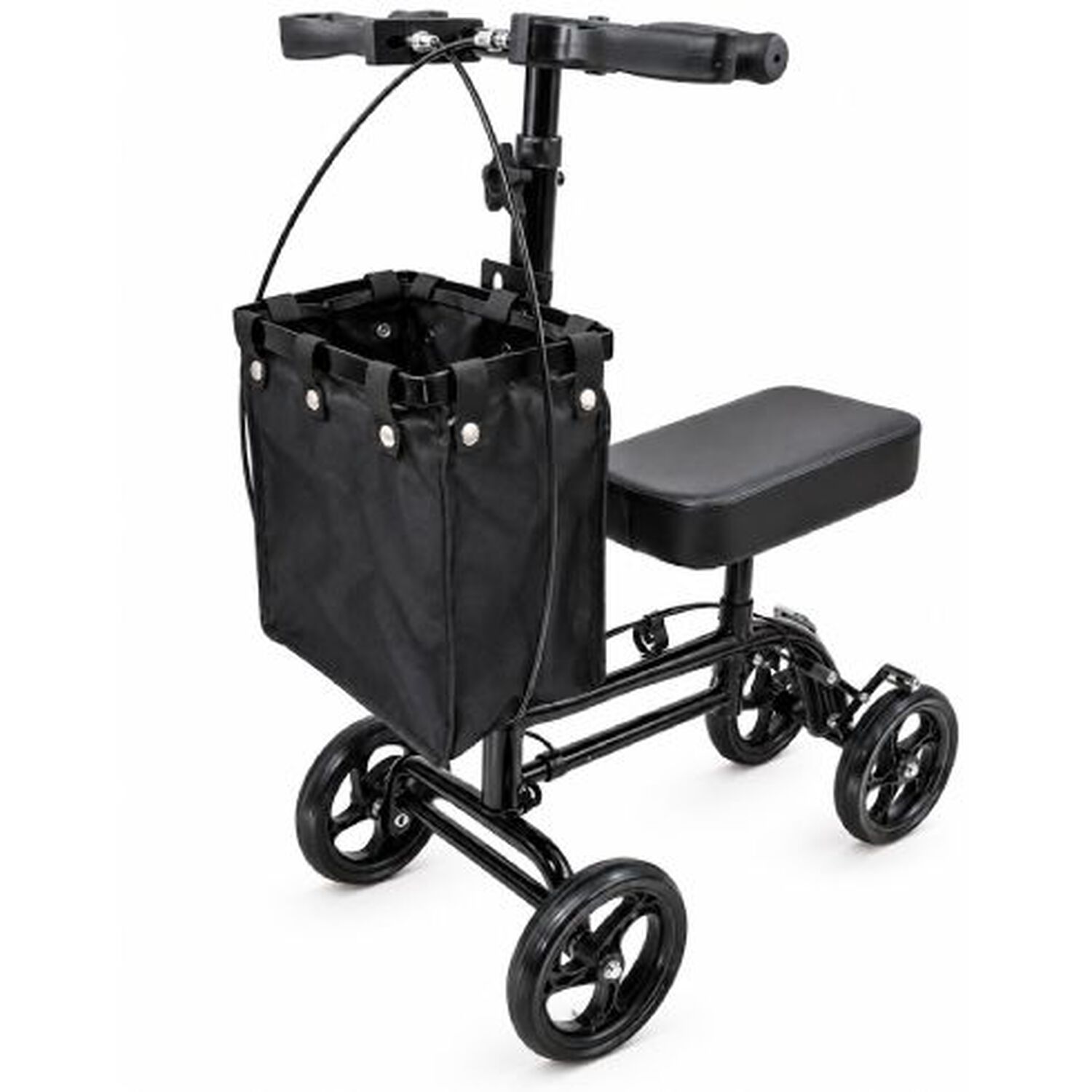 Andador De Rodilla Scooter Ortop&eacute;dico Oneder 9007ab Plegable Con Freno De Mano Y Bolso Negro image number 2.0
