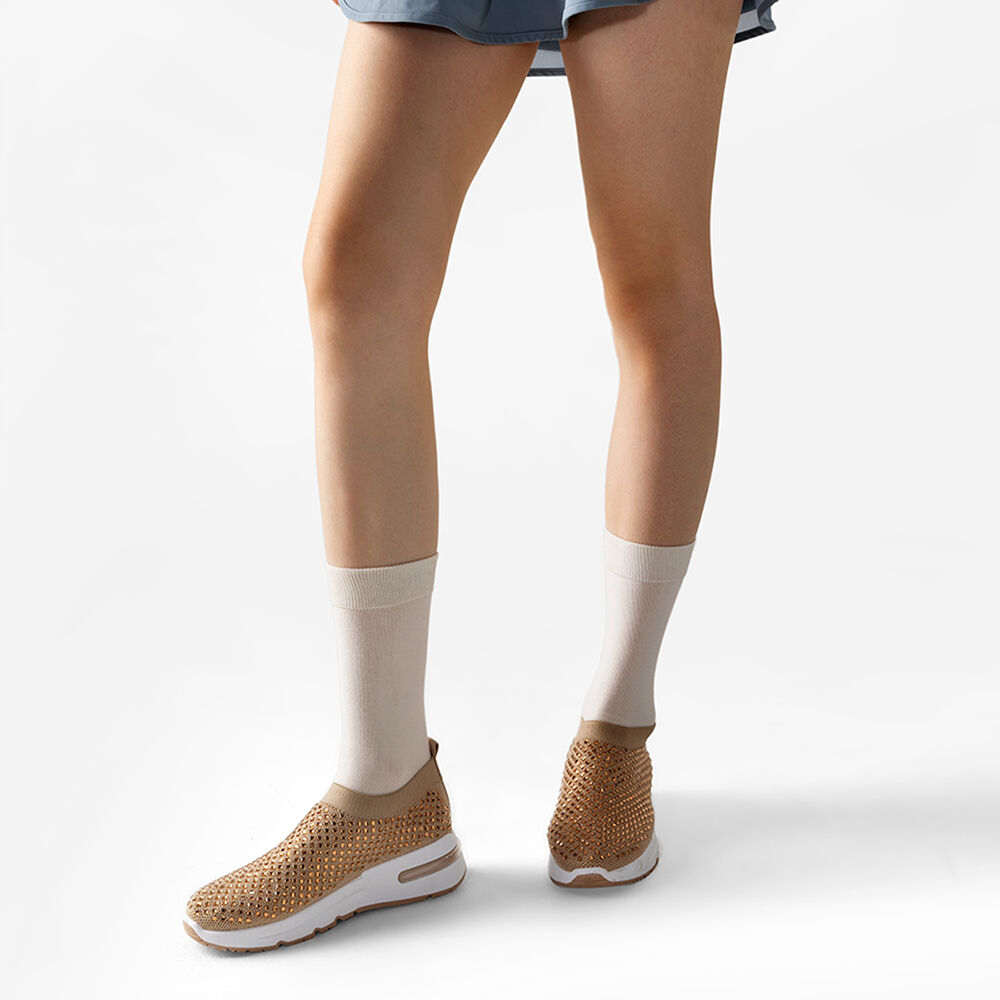 Zapatilla Deportiva Dorada Mujer Weide Tfa181 image number 2.0