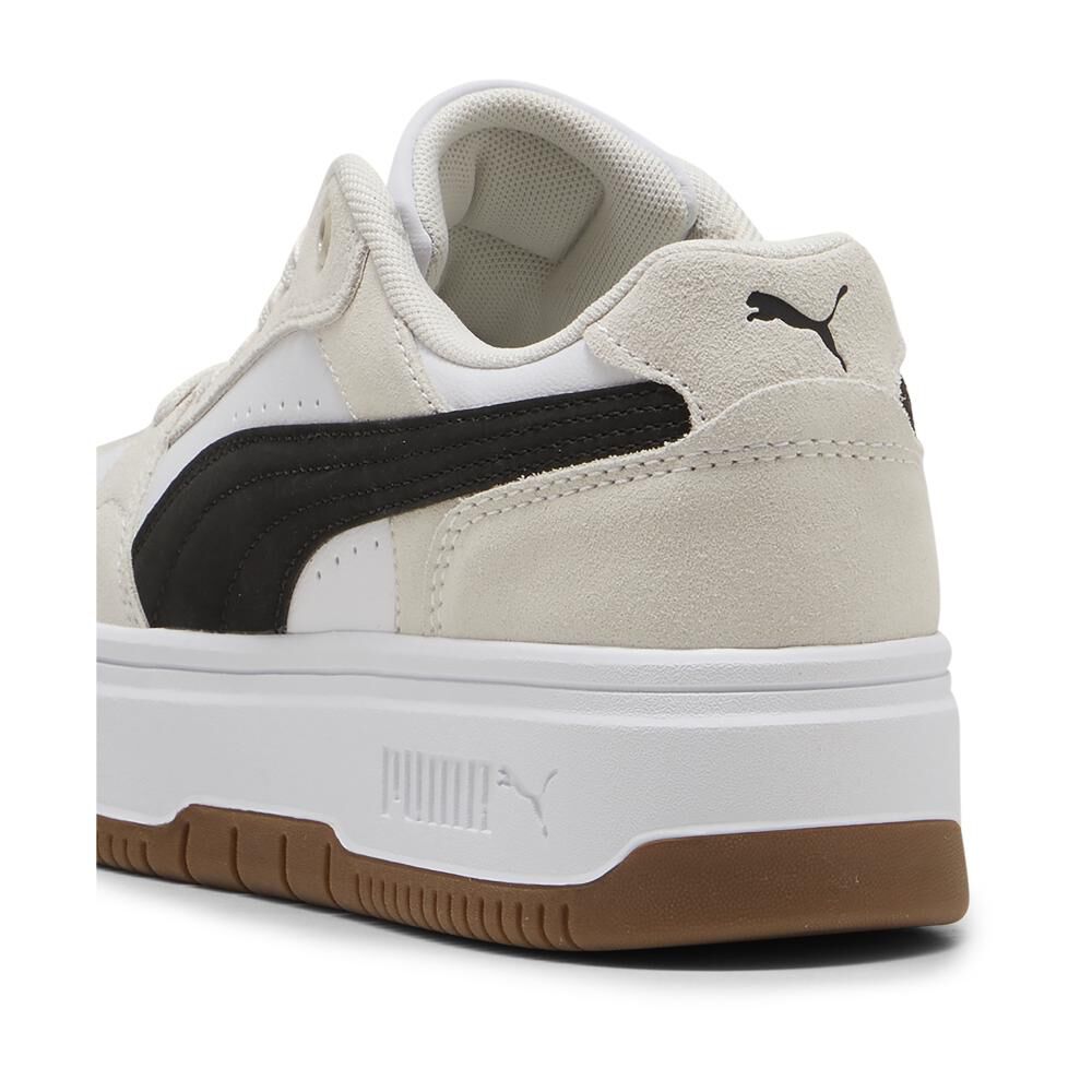 Zapatilla Urbana Mujer Puma Rebound Beige image number 4.0