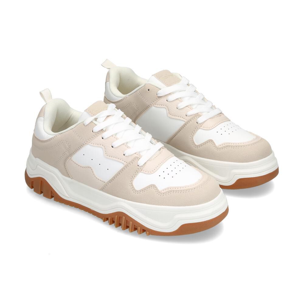 Zapatilla Urbana Mujer Freedom Beige image number 1.0