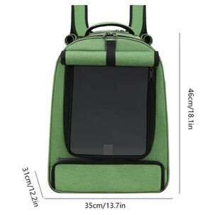 Mochila Bolso Transportes Malla Mascotas Perros Gatos Xl Celeste