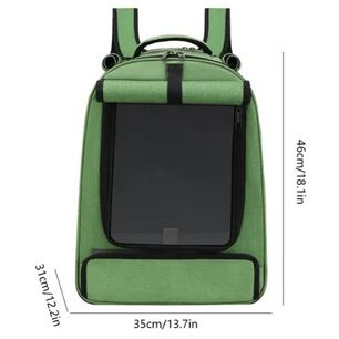 Mochila Bolso Transportes Malla Mascotas Perros Gatos Xl Celeste