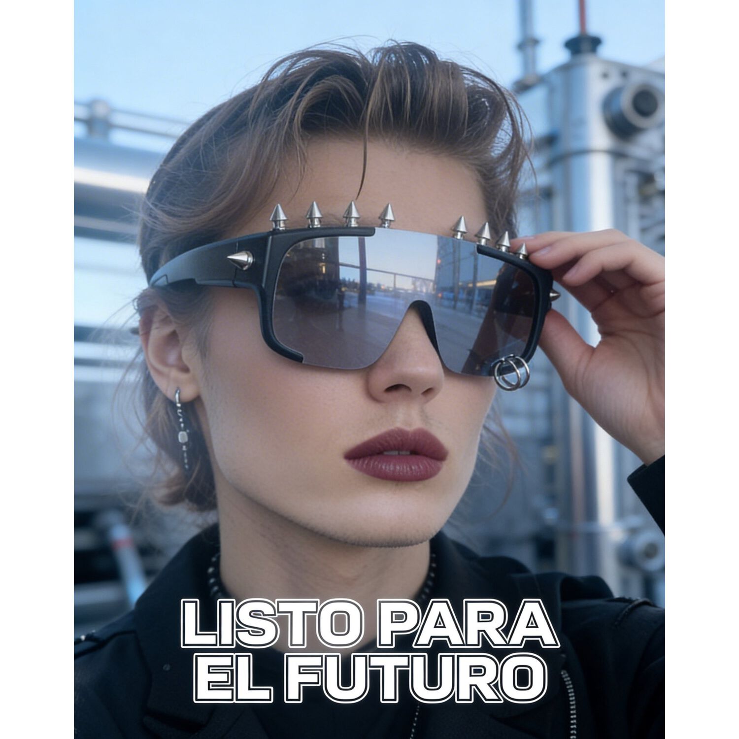Lentes Retro Futuristas Steampunk Rave Rock Para Mujer image number 14.0