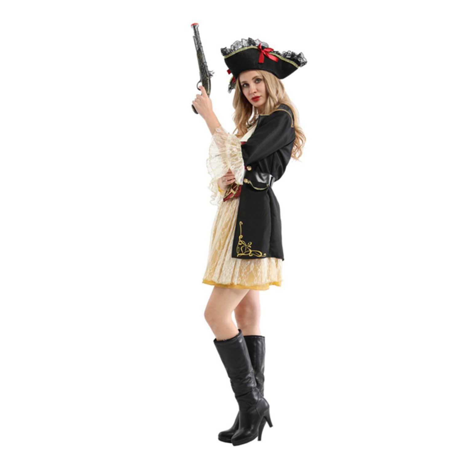 Disfraz Pirata Luxury Bucanera Mujer image number 4.0