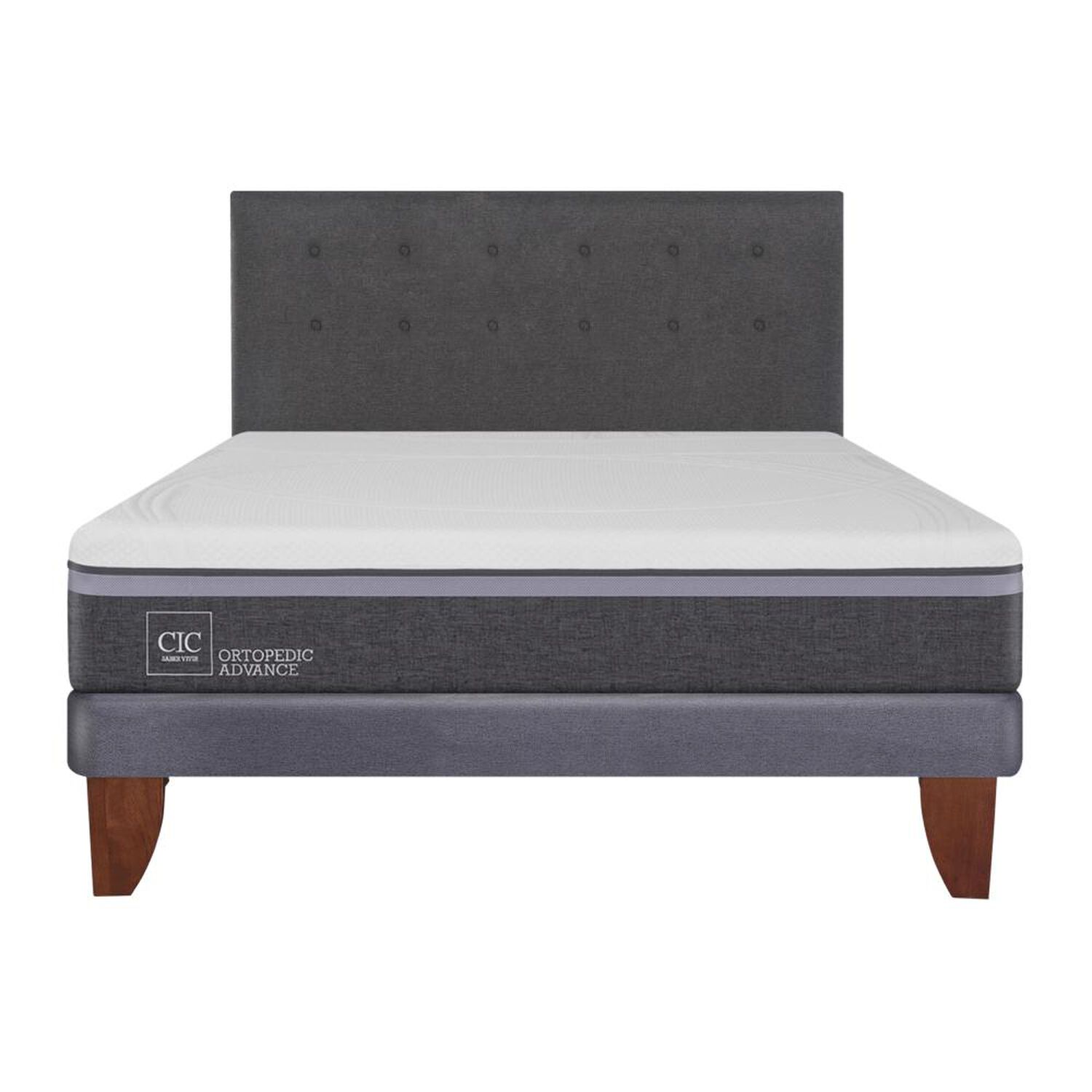 Cama Europea Cic Ortopedic Advance / 2 Plazas / Base Normal  + Respaldo image number 0.0