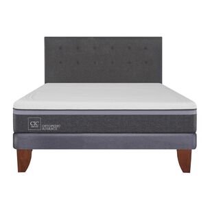 Cama Europea Cic Ortopedic Advance / 2 Plazas / Base Normal  + Respaldo