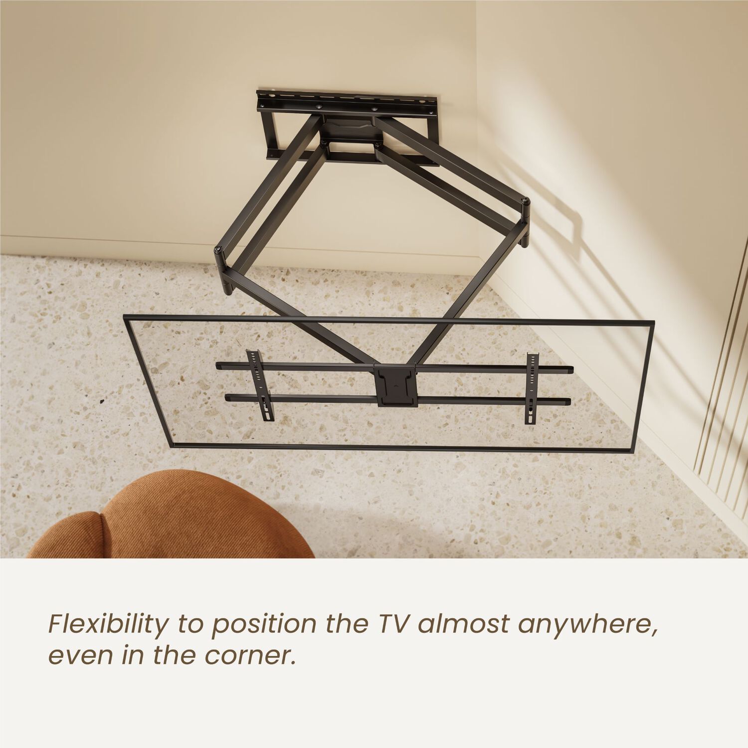 Soporte Para Tv Con Doble Brazo - 1.08m 43" A 90" 60kg - Sbrp84-486xl Brasforma image number 6.0