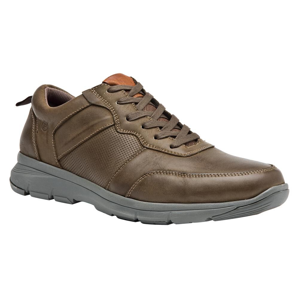 Zapato Casual Hombre Pluma Ll003 Taupe image number 0.0