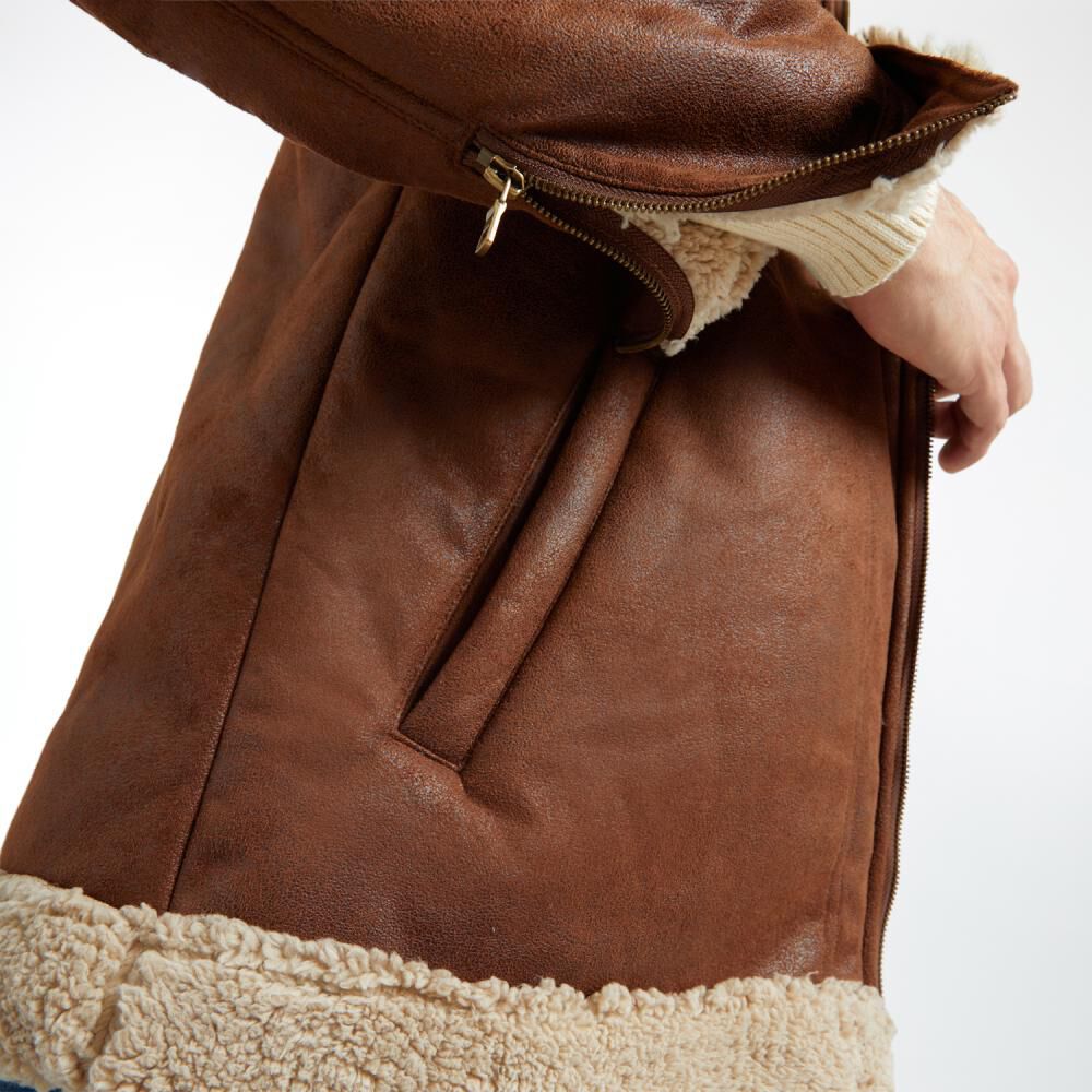 Chaqueta Regular Cuello Redondo Hombre Peroe image number 4.0