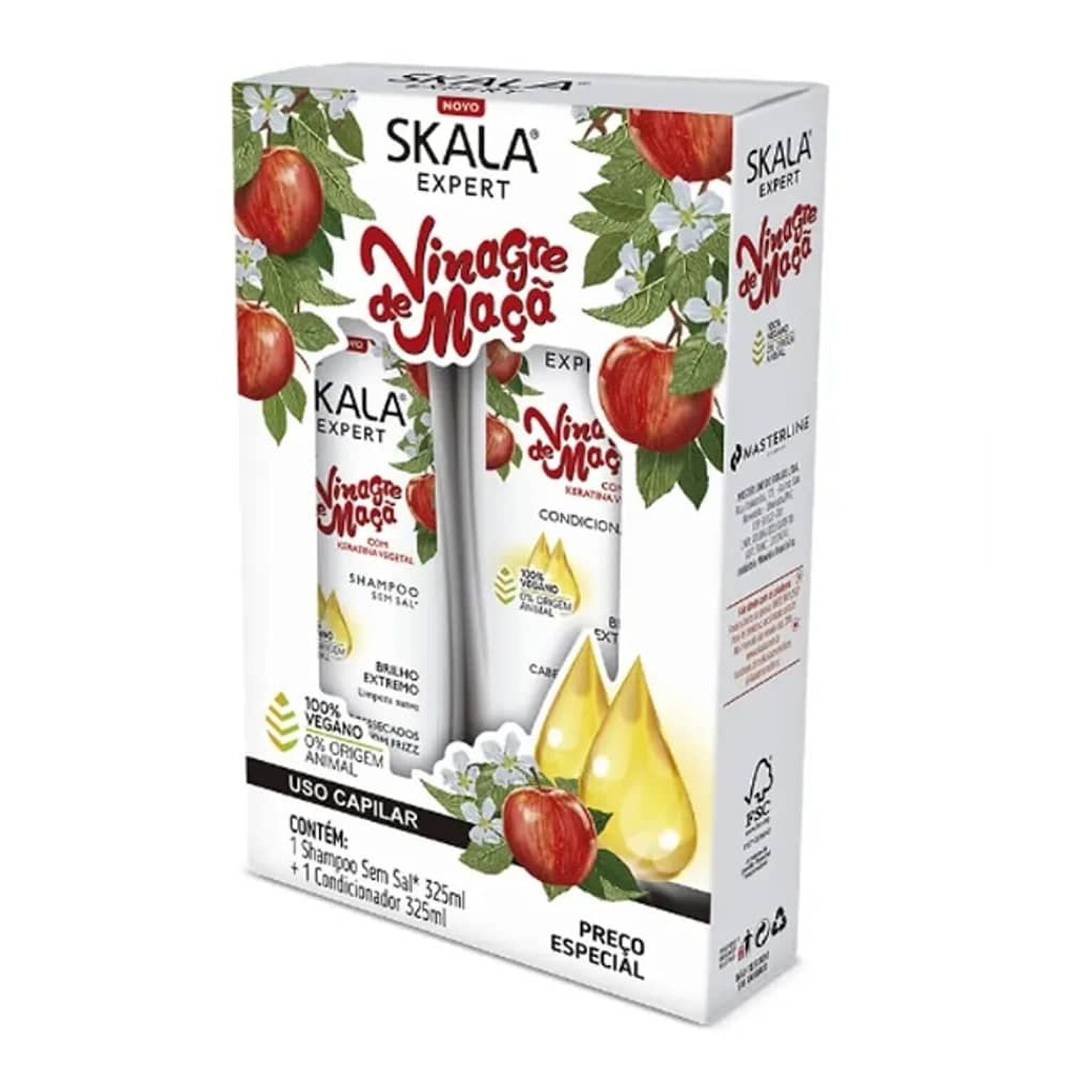 Kit Shampoo Y Acond Vinagre De Manzana Skala Expert 650ml image number 0.0