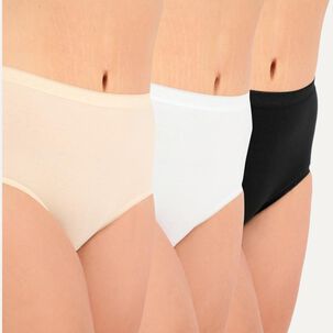 Calzon Clasico Mujer Flores / Pack 3