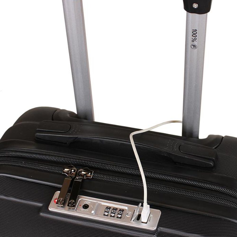 Maleta Flip De Cabina Con Usb Negra F La Maleta De Chile image number 5.0