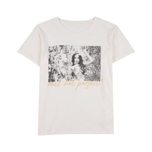 Polera Estampada Manga Corta Cuello Redondo Mujer Rolly Go