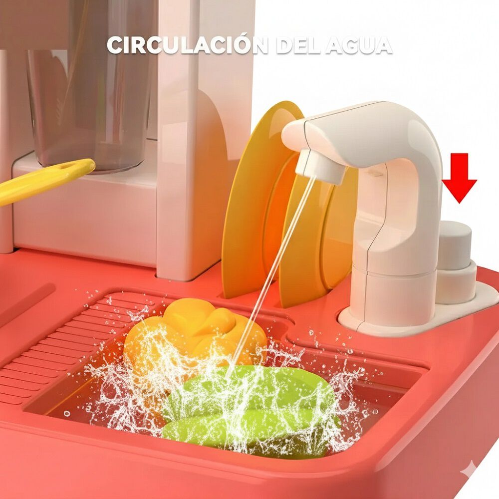 Cocina Infantil Grande 50pcs Con Spray Y Sonidos image number 3.0