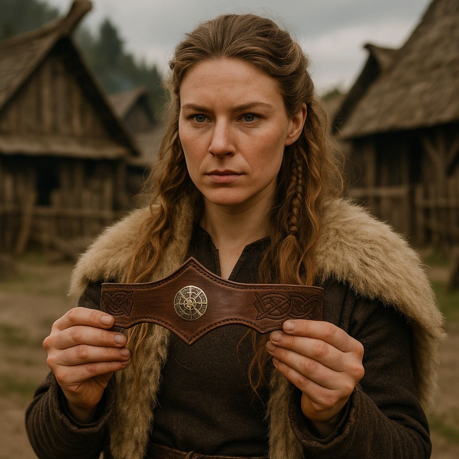 Tiara Vikinga Medieval Celtas En Relieve Ajustable image number 4.0