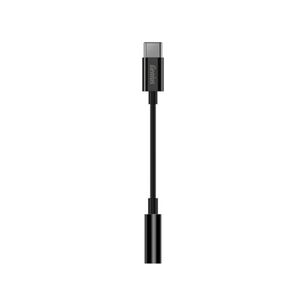 Adaptador De Audio Usb C A Mini Plug Stereo 10cm Negro Genius