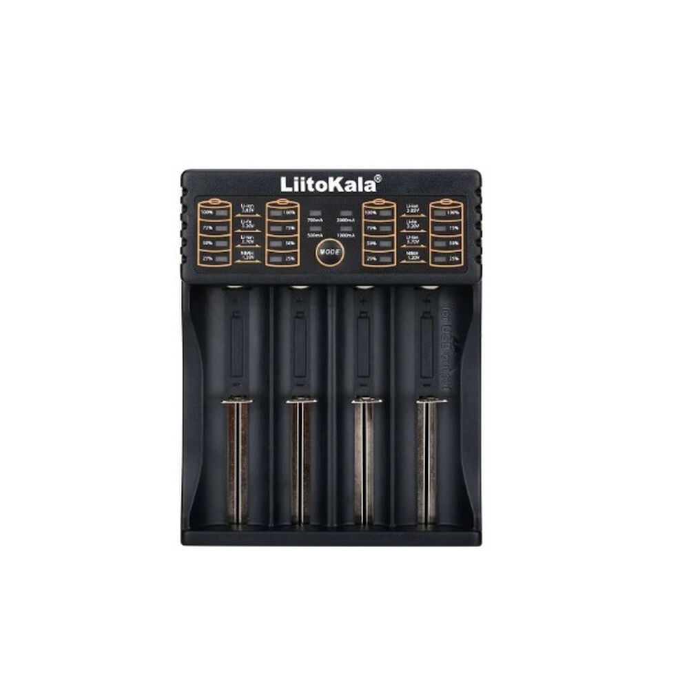 Cargador Bater&iacute;as Recargables Inteligente Litokala Multiple Pilas 18650 Multifuncional Usb 4 Ranuras Ajustable image number 1.0